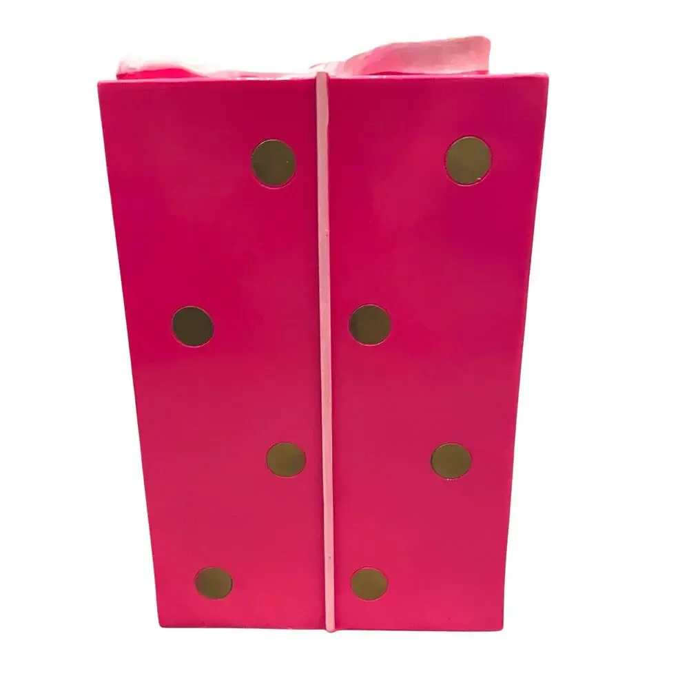 34th & Pine Pink Gold Polka Dot Christmas Present Bow Outdoor Holiday Decor New